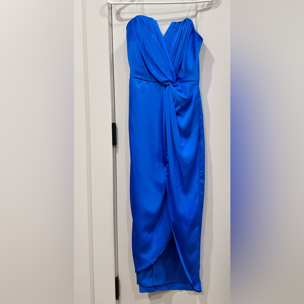 Strapless cocktail dress